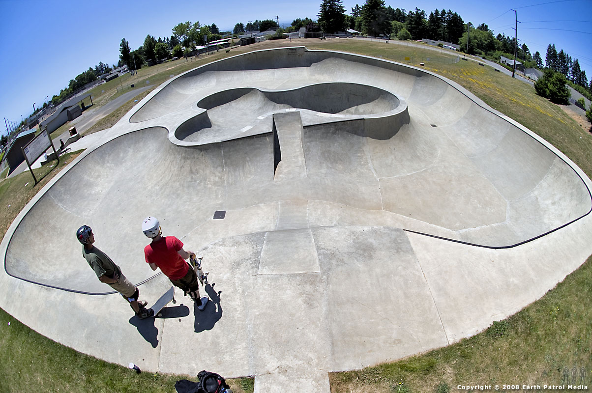 Overview of Brookings skatepark