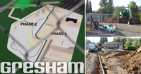Gresham Skate Park - Under Construction